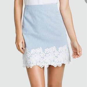 Draper James Sarabeth Seersucker Mini Skirt